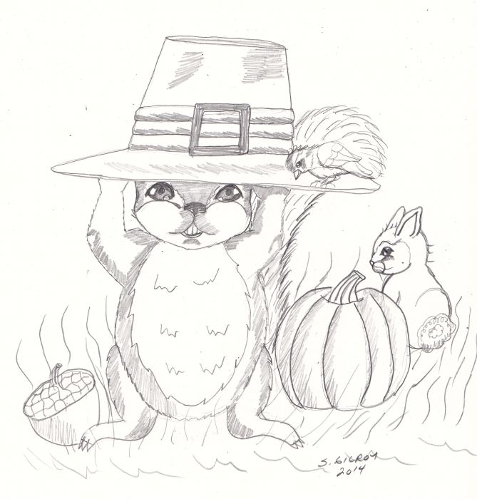 Critter Thanksgiving by Sally Gilroy